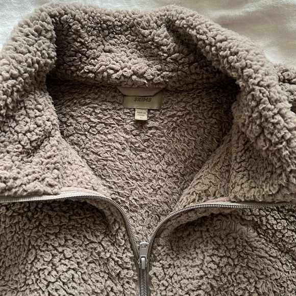 SKIMS TEDDY ZIP UP / NEW NEVER WORN / SIZE M / NO TAG / Cropped Teddy Zip Up - Picture 3 of 5